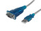 Cable adaptador USB a serie RS232 de 1 puerto serial DB9, 40cm.