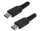 Cable USB tipo C de 1 metro, USB 2.0. Color Negro.