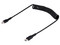 Cable en espiral StarTech de USB-C a Lightning. Color Negro.