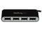 Concentrador HUB USB 2.0 de 4 Puertos con cable integrado.