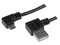 Cable StarTech microUSB a USB 2.0 (M-M) acodado a la derecha de 2m. Color Negro.