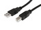 Cable USB Activo de 10m para Impresora - 1x USB A Macho - 1x USB B Macho - Adaptador Negro