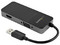 Adaptador de Video Startech multipuertos de  USB 3.0 a HDMI y VGA , soporta 4K . Color Negro.