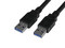 Cable USB 3.0 Tipo A (M) a Tipo A (M) de 1.8m.