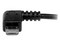 Cable Adaptador OTG StarTech de Micro USB (M) a USB A (H), Acodado en Ángulo Derecho, 12cm.