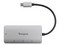 Hub USB TARGUS ACH226BT USB Tipo C (Macho) a 4 USB 3.0, Color Plata.