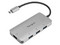 Hub USB TARGUS ACH226BT USB Tipo C (Macho) a 4 USB 3.0, Color Plata.