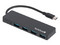 Hub TechZone TZACHB01 4 EN 1 USB 3.0, conexión USB tipo C. Color Negro