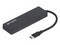 Hub TechZone TZACHB01 4 EN 1 USB 3.0, conexión USB tipo C. Color Negro
