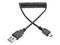 Cable espiral Tripp Lite de 1.8 metros, USB 2.0 (macho) a micro USB (macho).