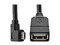 Adaptador Micro USB Tripp Lite de Micro USB (macho) a USB 2.0 (hembra), 15 cm. Color negro.