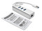 Adaptador Tripp Lite de USB 3.0 a Gigabit Ethernet, con Hub USB 3.0 de 3 Puertos, Color Blanco.