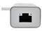 Adaptador Tripp Lite de USB 3.0 a Gigabit Ethernet, con Hub USB 3.0 de 3 Puertos, Color Blanco.
