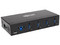 Adaptador concentrador Hub Industrial USB 3.0 de 4 Puertos USB 3.0 SuperSpeed de entrada, con protección ESD 20KV.