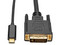 Cable Adaptador Tripp Lite de USB-c a DVI, 1.8m. Color Negro.