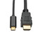 Cable adaptador Tripp Lite de USB-C a HDMI, 1.8m. Color negro.
