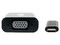 Convertidor TrippLite de USB-C a VGA. Color Negro.