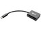 Convertidor TrippLite de USB-C a VGA. Color Negro.