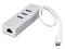 Adaptador TRIPP LITE de USB-C a Gigabit Ethernet, 3 x USB, Compatible con Thunderbolt 3.