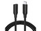 Cable Ugreen de USB-C Macho a USB-C Hembra, 1metro, Soporta hasta 100W para Carga Rápida. Color Negro.
