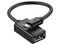 Adaptador OTG Micro USB Macho A USB 2.0 A Hembra. Color Negro.