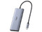 Docking Station UGREEN Revodok Pro 210 10 en 1, 3 Puertos USB-A, 2 Puertos USB Tipo C, 2 Puertos HDMI, Lector de Tarjeta TF, Lector de Tarjeta SD, 1 Puerto RJ-45. Color Gris.
