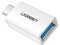 Cable USB-C a USB 3.0 A UGREEN (M-H), Admite OTG, Color Blanco.