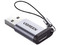 Adaptador USB UGREEN 50533 de USB-C a USB-A (H-M), Color Gris.