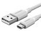 Cable de datos UGREEN de USB 2.0 a Micro USB, 2m de longitud. Color Blanco.