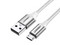 Cable UGREEN de USB 2.0 a Micro USB (M-M), Carga rápida, 1m. Color Plateado.