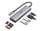 HUB USB Ugreen Multifuncional de USB-C a 2 x USB 3.0, 1 Lectro SD+TF, 1 x HDMI 4K y USB-C PD de 100W.