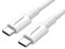 Cable USB TIpo C (M-M) UGREEN 60518, Carga de 60W, 1m, Color Blanco.