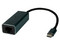 Adaptador Vorago ADP-210 de USB Tipo C a RJ-45 (M-H), Color Negro.