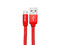 Cable Vorago de USB A (M) a Micro USB B (M), 1.5m, Color Rojo.