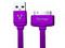 Cable Dock Connector de 30 Pines de Apple a USB 2.0, 1m. Color Morado.