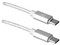 Cable Vorago CAB-124 USB Tipo C a USB Tipo C de 1m, Carga Rápida. Color Blanco.