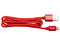 Cable 2 en 1 hibrido Vorago CAB-209 Micro USB y Lightning  (M) a USB (M) de 1m. Color Rojo.