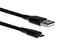 Cable Micro USB a USB Tipo A VORAGO CAB-M02B (M-M), Longitud 2.0 m. Color Negro.