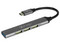 Hub USB Vorago HU-200, USB-C (M) a USB Tipo A (H), Color Gris.