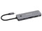 Hub USB Verbatim 32151 8 en 1, USB Tipo C, USB Tipo A, HDMI, Ranura MicroSD y SD, 8K 30Hz, 100W. Color Plata.