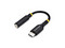 Adaptador de audio USB Tipo C, salida 3.5mm TRRS, compatible con minijack, conexión USB-C.