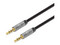 Cable auxiliar de audio Manhattan de 1m, 3.5mm. Color Negro.
