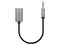 Adaptador Auxiliar en Y, de un Plug a 2 salidas 3.5 mm.