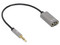 Adaptador Auxiliar en Y, de un Plug a 2 salidas 3.5 mm.