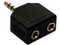 Adaptador Steren de 2 jacks 3.5 mm a plug 3.5 mm, estéreo.