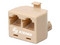Adaptador Jacks Steren, Tipo Y, Conectores 2 x Jack (Hembra) a Plug (Macho).