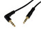 Cable Delgado de 91cm de Audio Estéreo Mini Jack de 3.5mm en Ángulo Derecho Macho a Macho