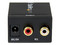 Adaptador Convertidor de Audio Digital Coaxial SPDIF o Toslink Óptico a RCA Estéreo Analógico