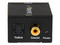 Adaptador Convertidor de Audio Digital Coaxial SPDIF o Toslink Óptico a RCA Estéreo Analógico