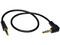 Cable de audio mini estéreo de 3.5 mm (M/M) con una clavija en Ángulo Recto, 30.48 cm.